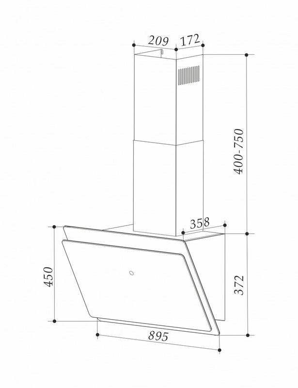 Кухонная вытяжка Exiteq EX-1129