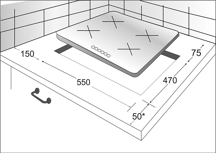 Варочная панель Exiteq PL 640 STG-E/A