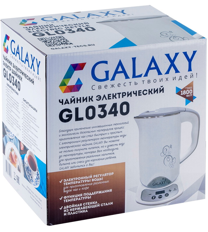 Электрический чайник GALAXY GL0340 (White)