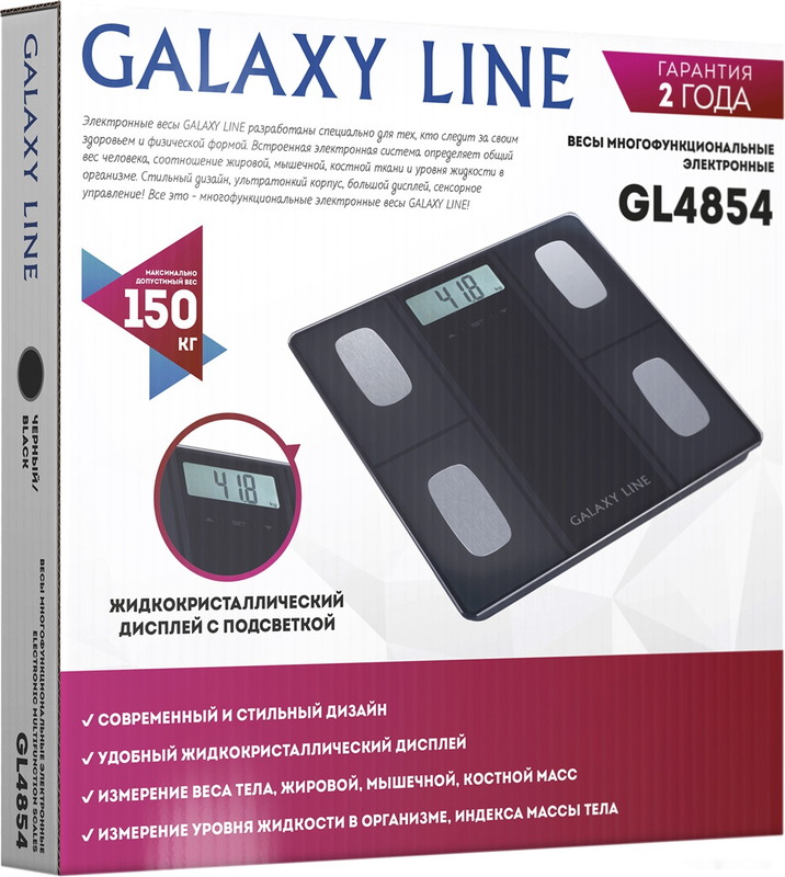 Напольные весы Galaxy Line GL4854 (черный)