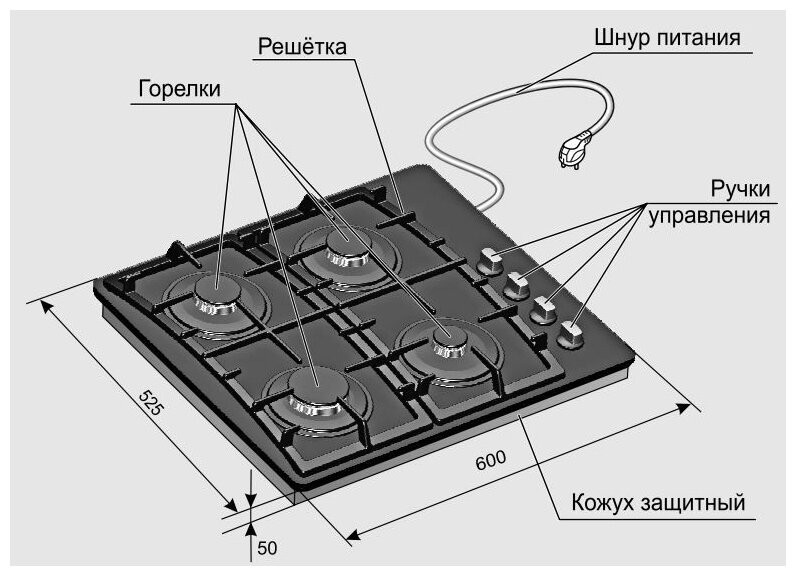 Варочная панель Gefest 2230 К3