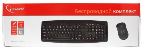 Клавиатура + мышь Gembird KBS-8000 Black USB