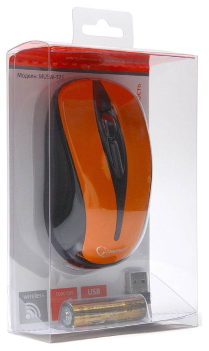 Мышь Gembird MUSW-325-O Orange USB