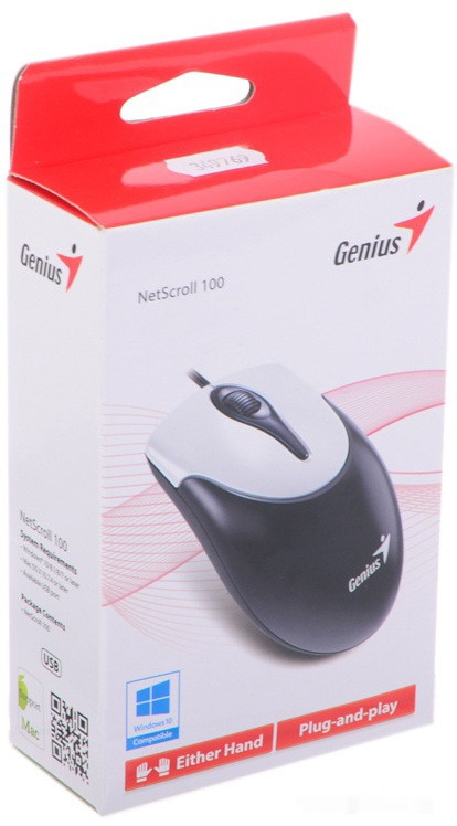 Мышь Genius NetScroll 100 V2 (черный)