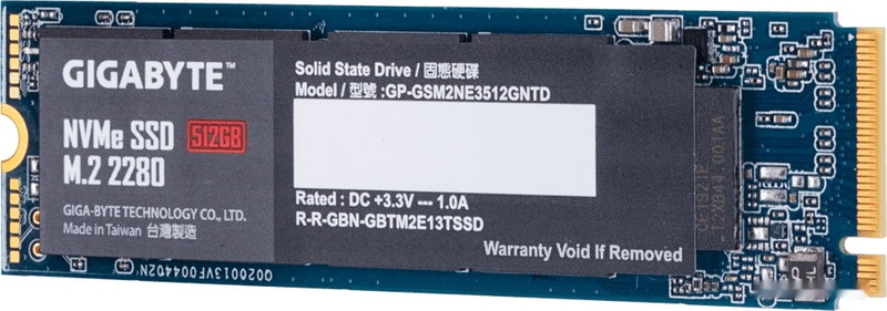 SSD Gigabyte NVMe 512GB GP-GSM2NE3512GNTD