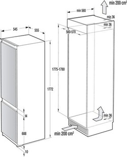 Встраиваемый холодильник Gorenje GDNRK5182A2 - фото2