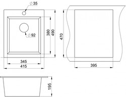Кухонная мойка Granula GR-4201 графит - фото2