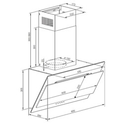 Каминная вытяжка Graude DH 60.0 WE - фото2