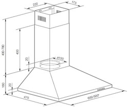 Кухонная вытяжка Graude DHP 60.0 W - фото2