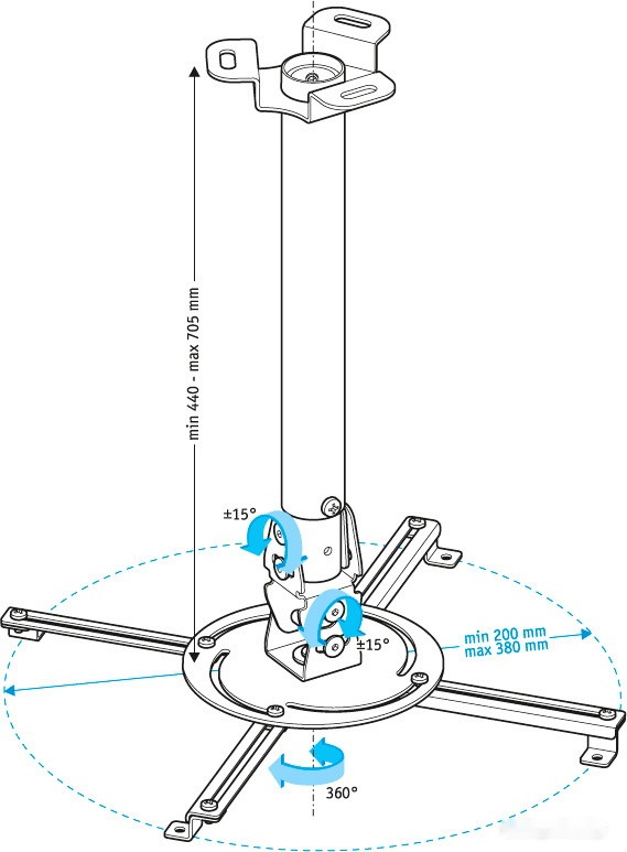 Кронштейн Holder PR-104 (белый)