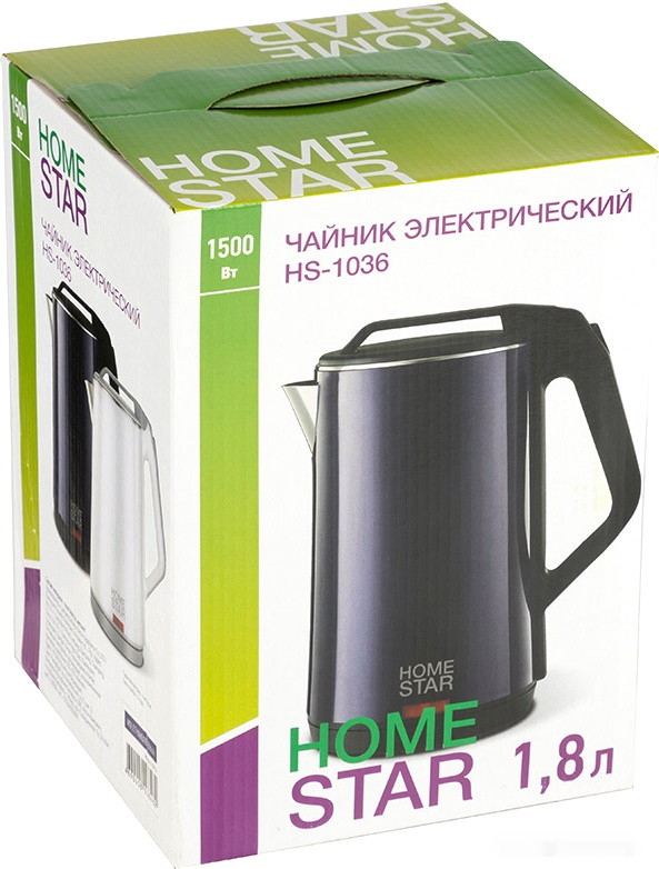 Электрический чайник Homestar HS-1036 (фиолетовый)