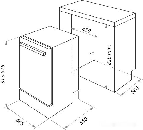 Посудомоечная машина HOMSair DW47M