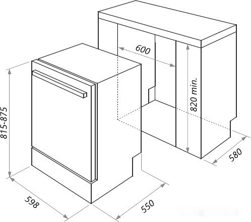 Посудомоечная машина HOMSair DW67M