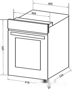 Электрический духовой шкаф HOMSair OEM451BK - фото2