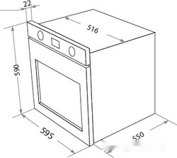 Электрический духовой шкаф HOMSair OEM657BK - фото2