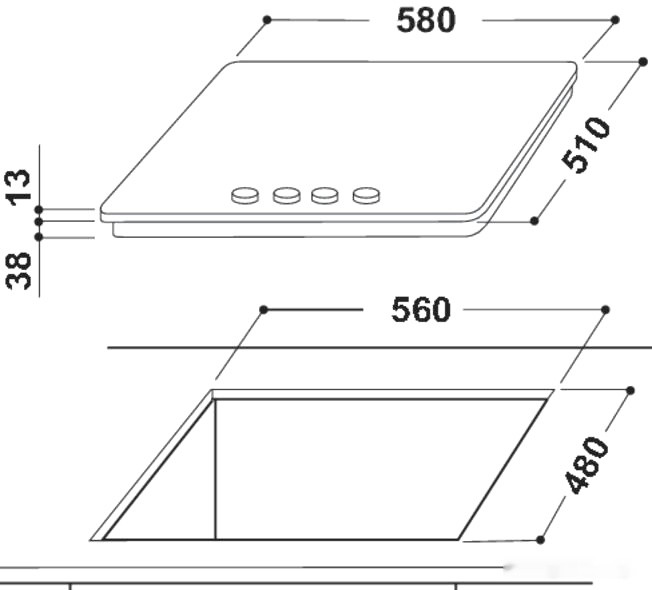 Варочная панель Indesit THP 642 W/IX/I RU