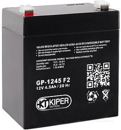 Аккумулятор для ИБП Kiper GP-1245 F2 (12В/4.5 А·ч) - фото