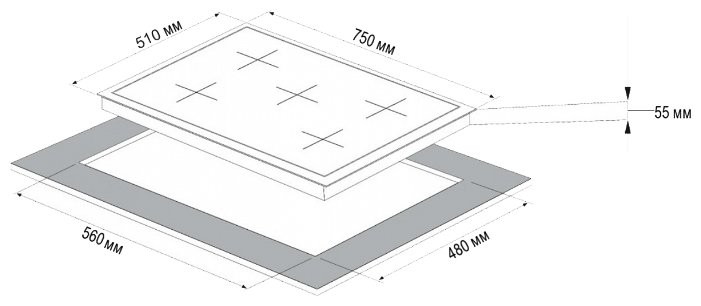 Варочная панель Korting HG 797 CTX