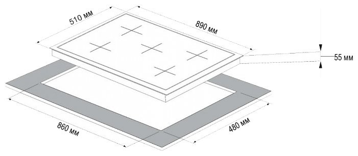 Варочная панель Korting HG 997 CTX