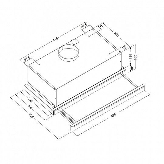 Вытяжка Korting KHP 5512 GW