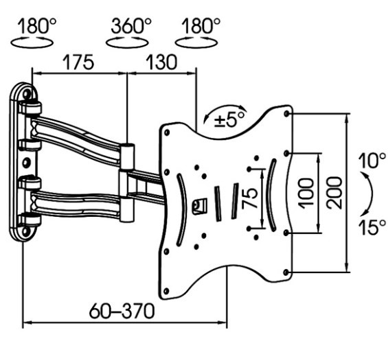 Кронштейн Kromax Techno-3 (белый)