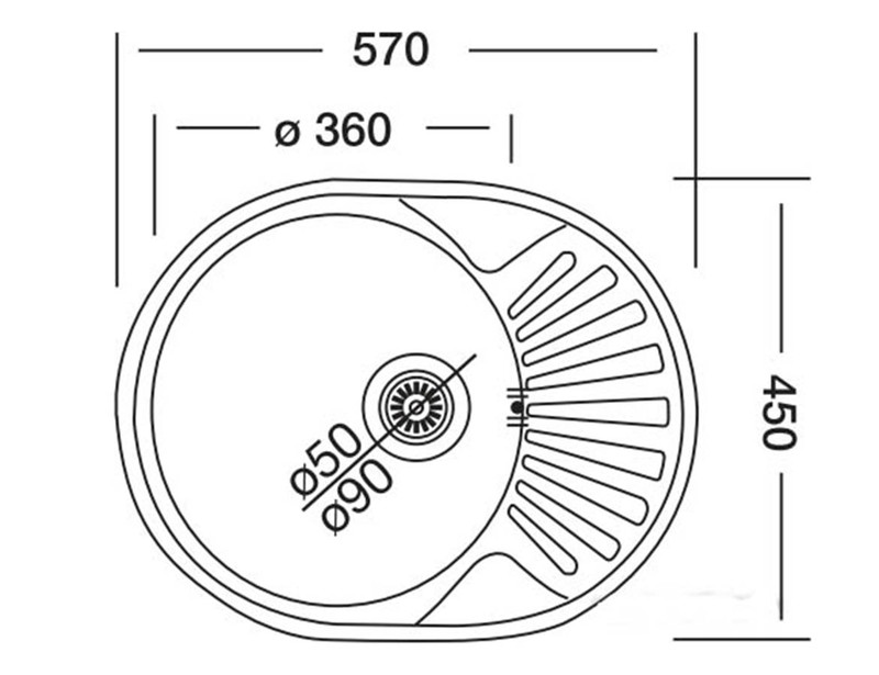 Кухонная мойка Kromevye EX 157 D