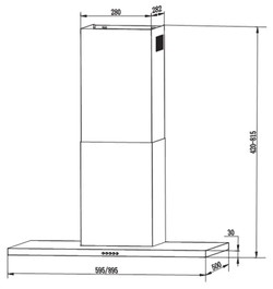 Вытяжка Krona Rina 600 inox PB - фото2