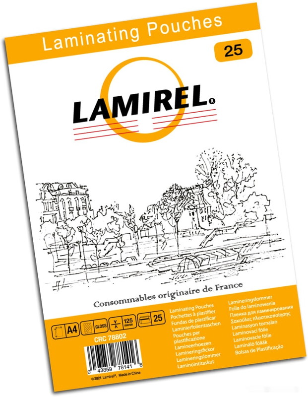 Пленка для ламинирования Lamirel А4 125 мкм 25 шт LA-78802