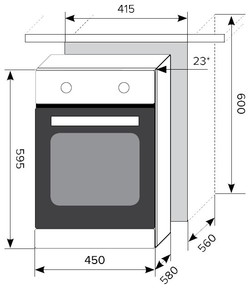 Духовой шкаф LEX EDM 4570 WH - фото2