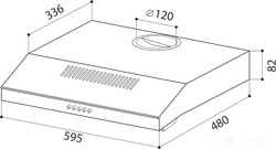 Кухонная вытяжка LEX S 600 (нержавеющая сталь) - фото2