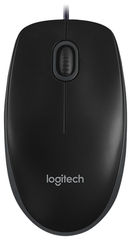 Мышь Logitech B100 Optical USB Mouse (910-003357) - фото