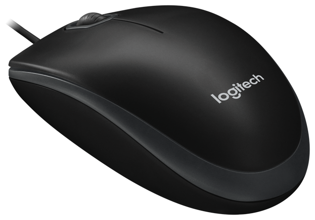 Мышь Logitech B100 Optical USB Mouse (910-003357)