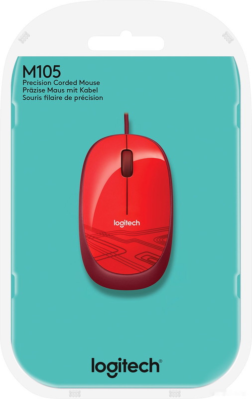 Мышь Logitech M105 (красный)