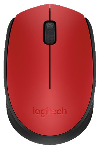 Мышь Logitech M171 Wireless Mouse Red-Black USB