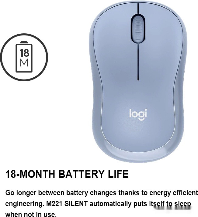 Мышь Logitech M221 (розовый)