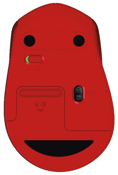 Logitech M330 SILENT PLUS Red USB