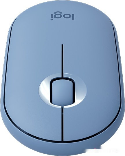 Мышь Logitech M350 Pebble (голубой)