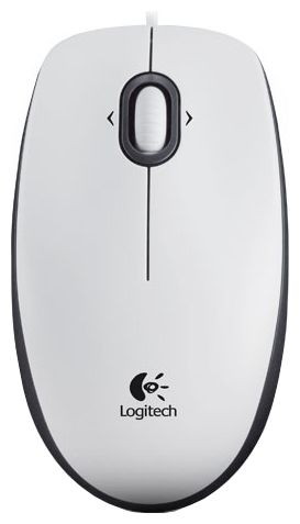 Мышь Logitech Mouse M100 White USB