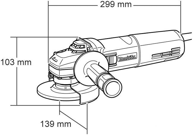 Угловая шлифмашина Makita 9565CR