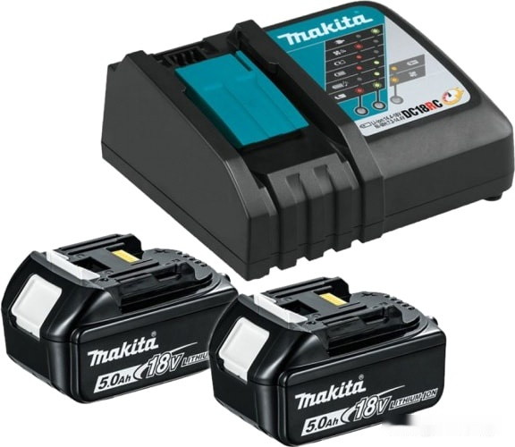 Аккумулятор с зарядным устройством Makita BL1850B + DC18RC 191L74-5 (18В/5 Ah + 7.2-14.4В)