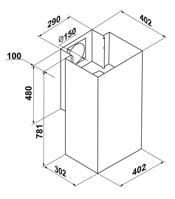 Кухонная вытяжка Maunfeld Bath 401 (золотой)