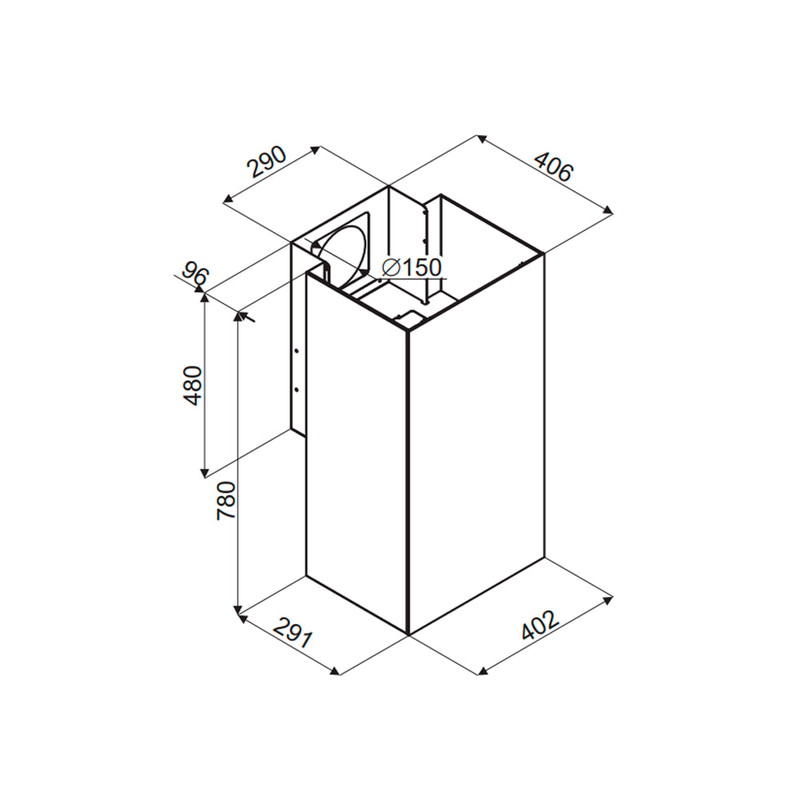 Кухонная вытяжка Maunfeld Bath Plus 402IL (нержавеющая сталь)