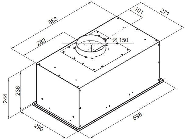 Вытяжка Maunfeld Crosby Power 60 (черный)