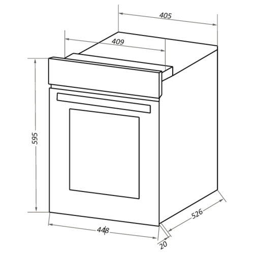 Электрический духовой шкаф Maunfeld EOEC516B2