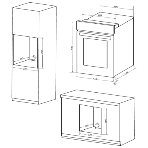 Электрический духовой шкаф Maunfeld EOEM516W