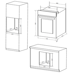 Электрический духовой шкаф Maunfeld EOEM516W - фото2