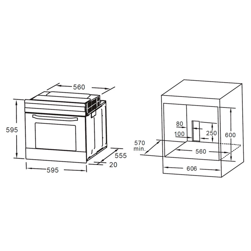 Газовый духовой шкаф Maunfeld MOGS703B2