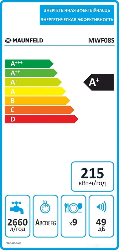 Посудомоечная машина Maunfeld MWF08S