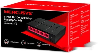 Неуправляемый коммутатор Mercusys MS105G