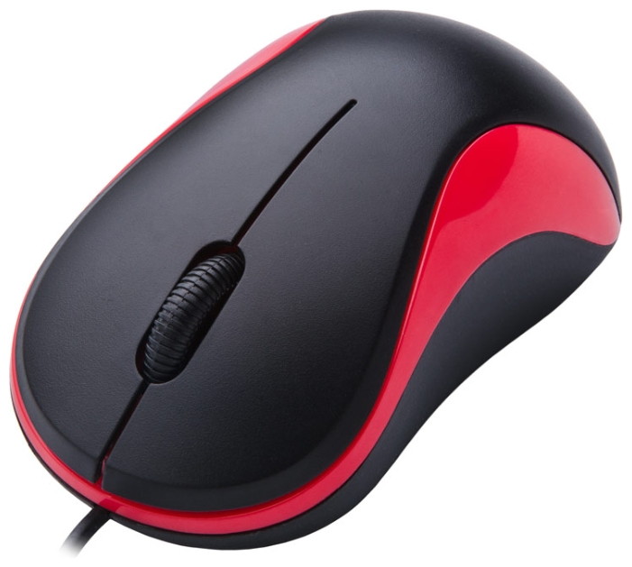 Oklick 115S Optical Mouse for Notebooks Black-Red USB